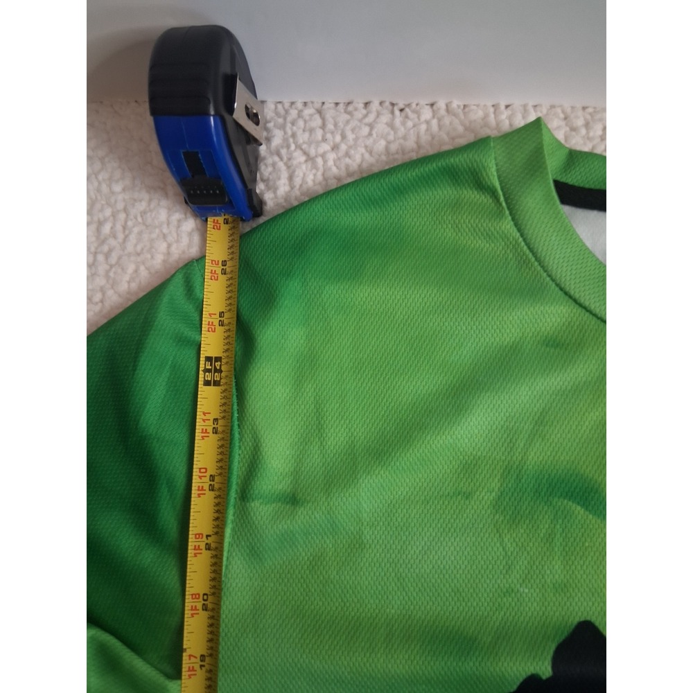 Bob Marley Rasta Graphic T-Shirt Mens Large Green Yellow Red AOP Colorblock Tee - Picture 7 of 7